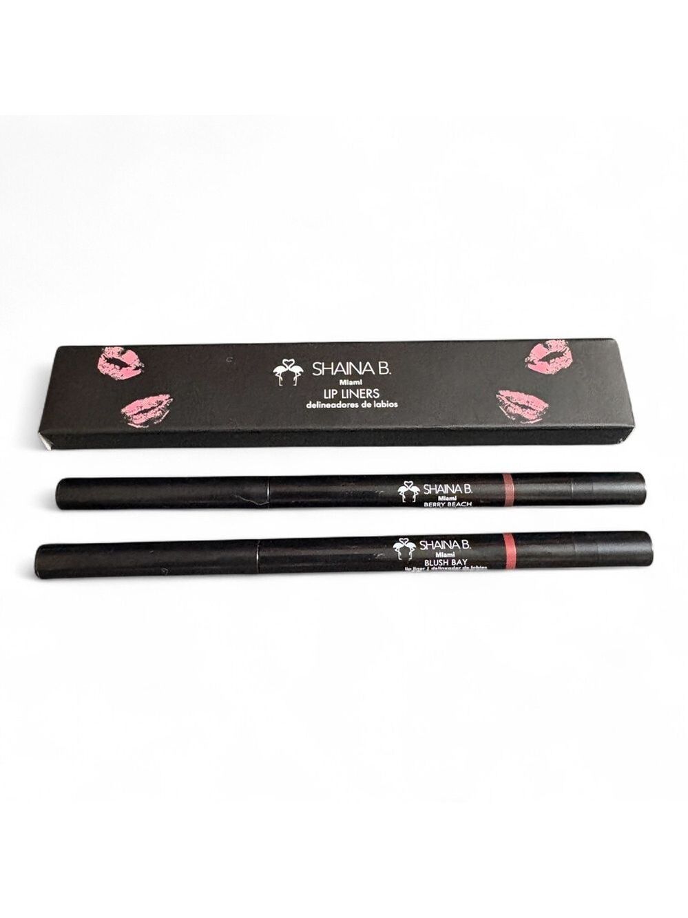 Shaina B. Miami Lip Liners in Berry Beach and Blush Bay NIB